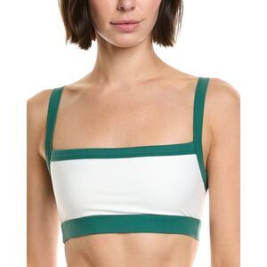Splits59 Green and White Sports Bra